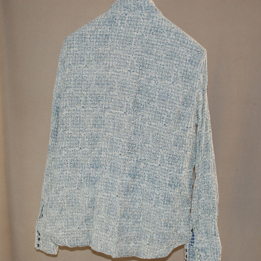 Paisley button down shirt